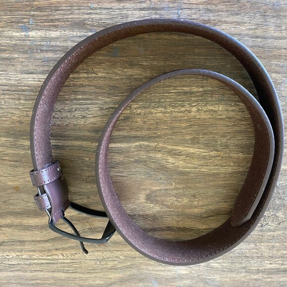 Johnnies Jeans Bonded Leather Belt 36-38 x 1.5", Brown for Men , Like NEW - Picture 3 of 6